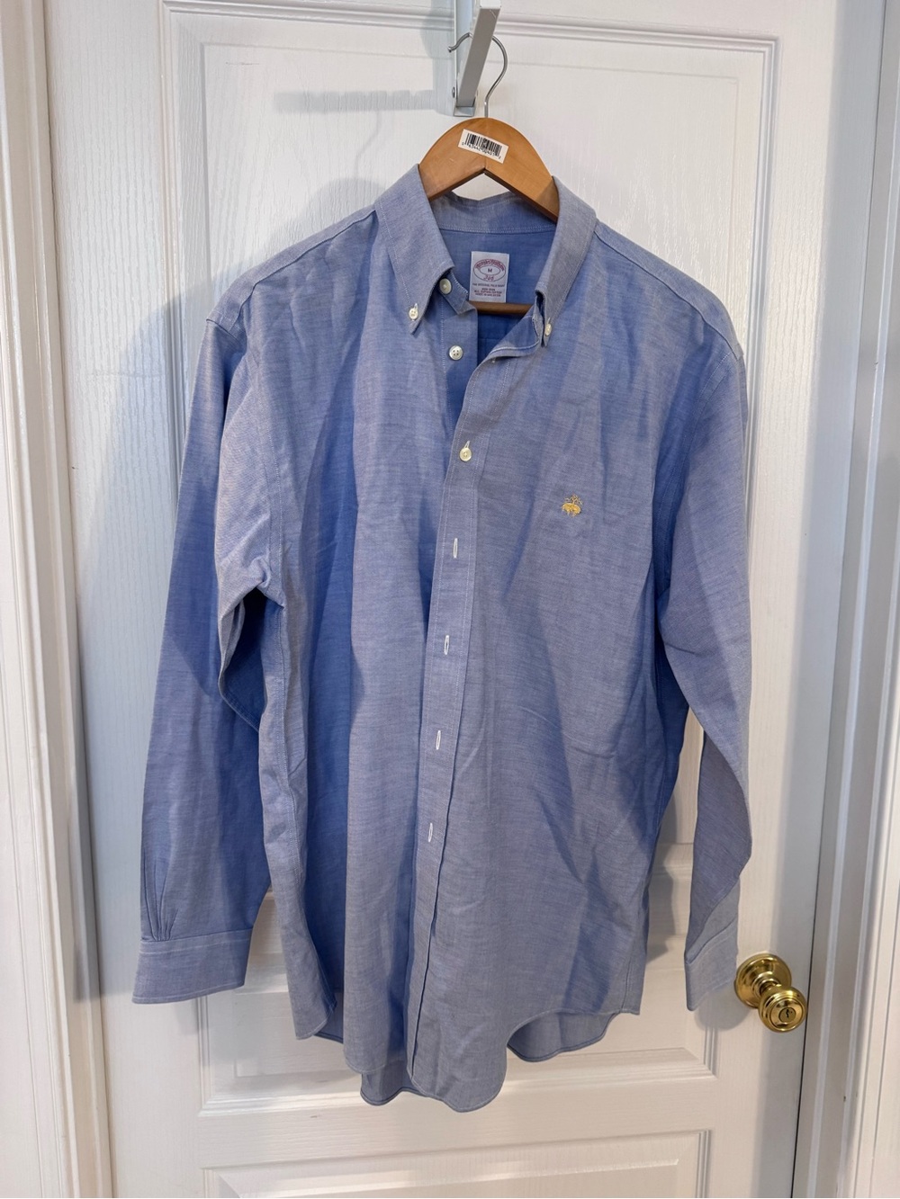Men's Light Blue Button-Down Dress Shirt Brooks Brothers